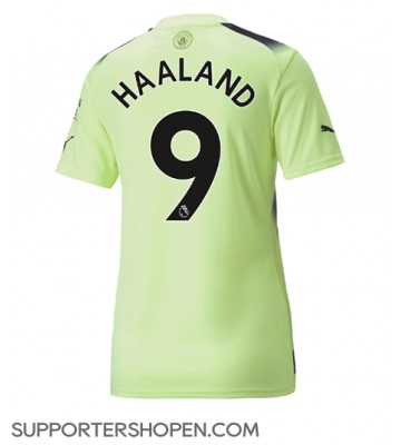 Manchester City Erling Haaland #9 Tredje Matchtröja Dam 2022-23 Kortärmad